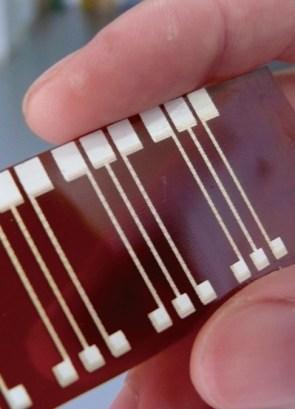 Inkjet printed electrochemical sensor array